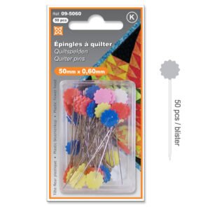 Épingles quilting avec tête de fleur